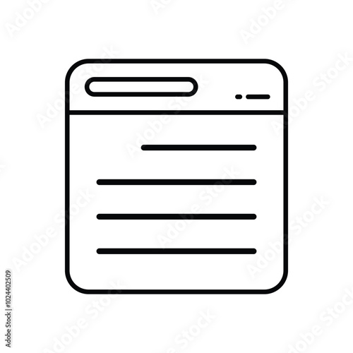 Accordion vector icon stock illustration