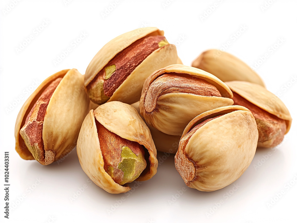 a collection of almonds, some of which are already cracked open, revealing their inner shell. a collection of almonds, some of which are already cracked open, revealing their inner shell.