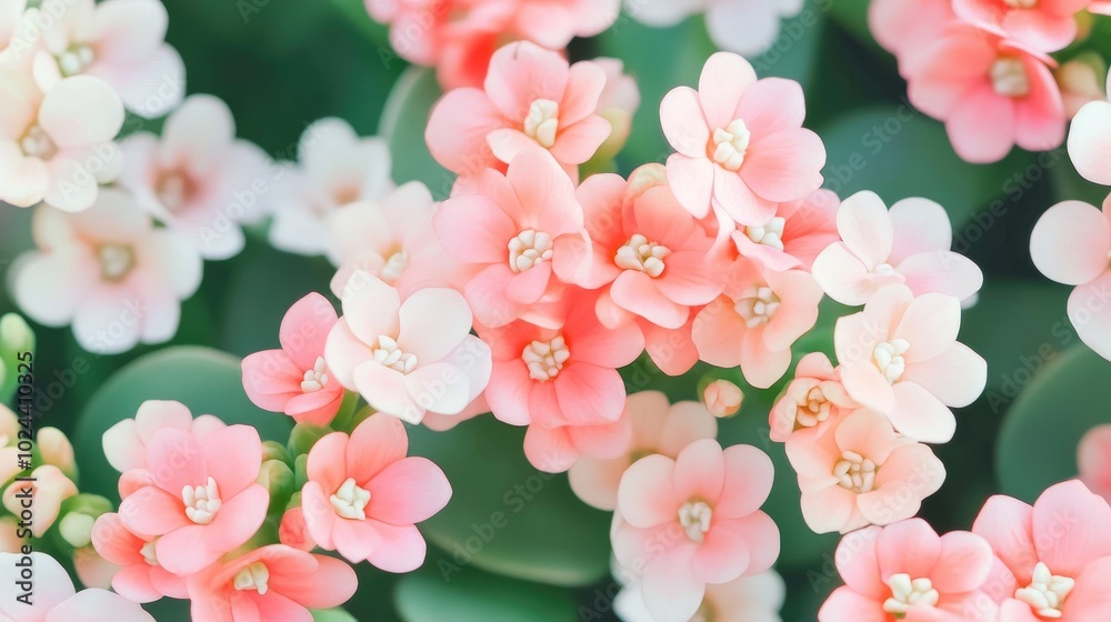 Close Up Image of Pink Kalanchoe Plant Close Up Image of Pink Kalanchoe Plant