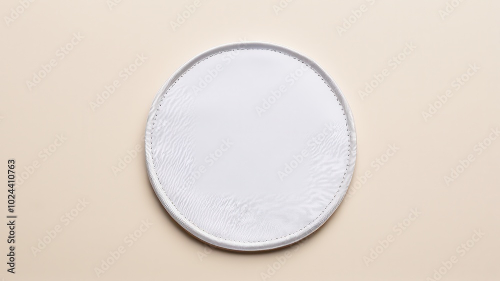 Realistic patch mockup showcasing a clean design. Perfect for displaying custom embroidered logos, apparel patches, or branding elements with no text or logos included.