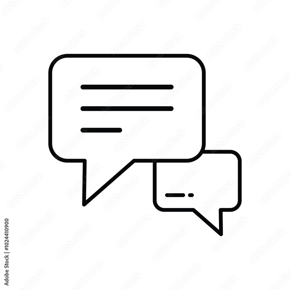 Message vector icon stock illustration Message vector icon stock illustration