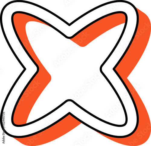 Shape Retro Outline