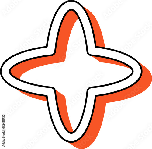 Shape Retro Outline
