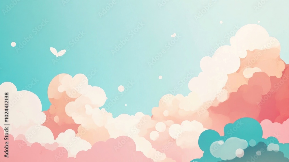 Blue Sky with Beautiful Clouds Naturally Appealing Blue Sky with Beautiful Clouds Naturally Appealing