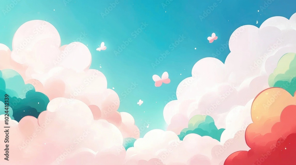 Cloudy Blue Sky Background with Daylight Cloudy Blue Sky Background with Daylight
