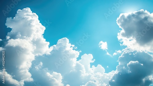 Blue Skies with Fluffy Clouds