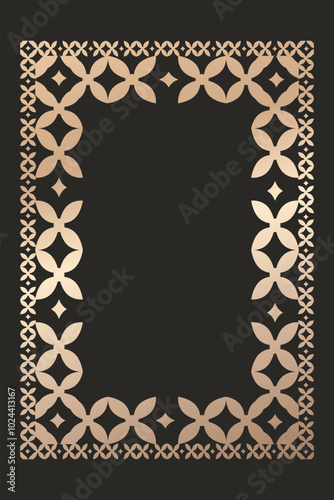 Isolated shining frame