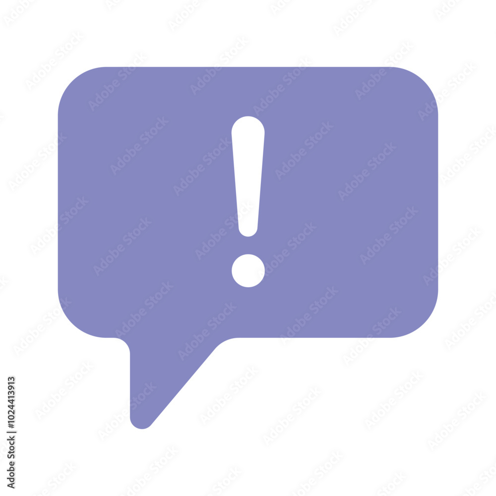Alert symbol for a new message or important notification Alert symbol for a new message or important notification