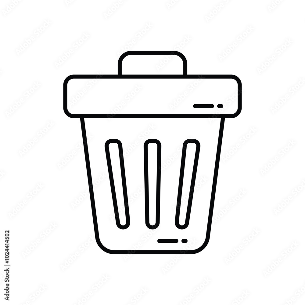 Trash vector icon stock illustration Trash vector icon stock illustration