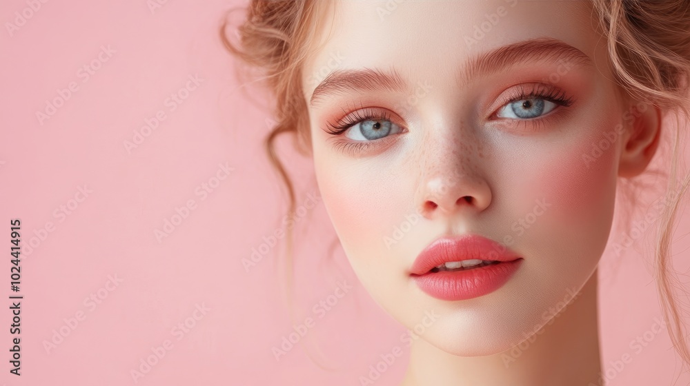Natural Expression of a Model in Studio Setting Natural Expression of a Model in Studio Setting