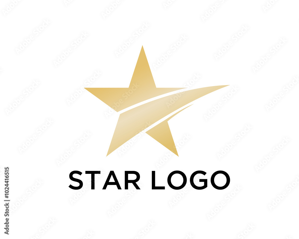 Obraz premium Creative Star Logo Design Template