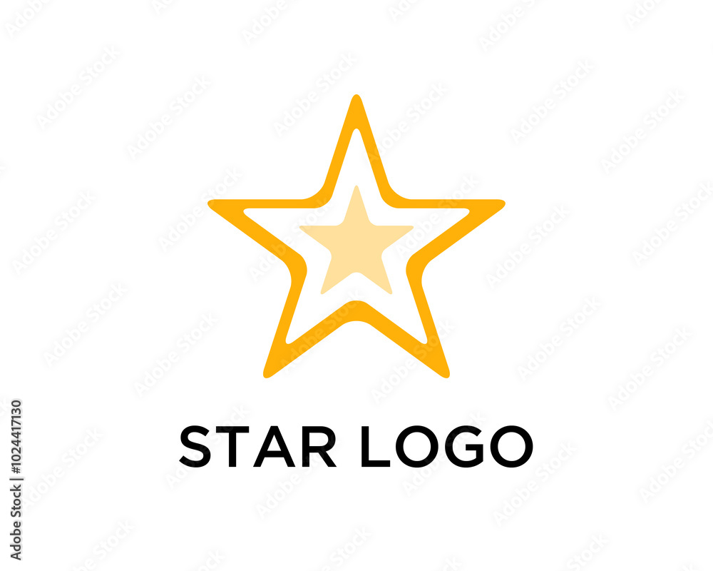 Obraz premium Creative Star Logo Design Template