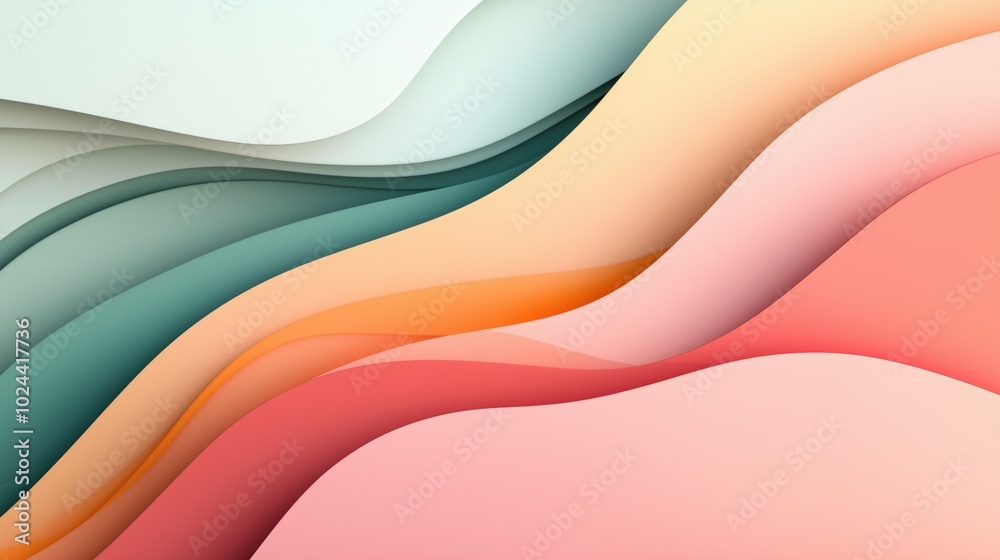 Soft Abstract Color Waves