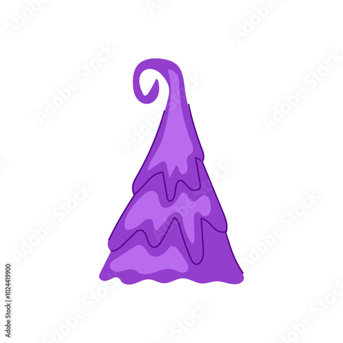 bewitched fantasy magic tree cartoon. ethereal arcane, enigma spellbound, mythical charms bewitched fantasy magic tree sign. isolated symbol vector illustration