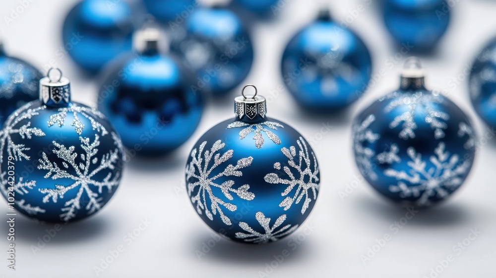 The Blue Snowflake Ornaments The Blue Snowflake Ornaments