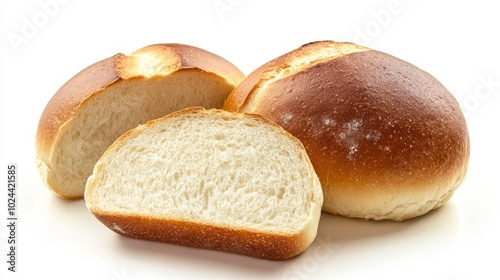 Freshly baked Bavarian bread loaves.