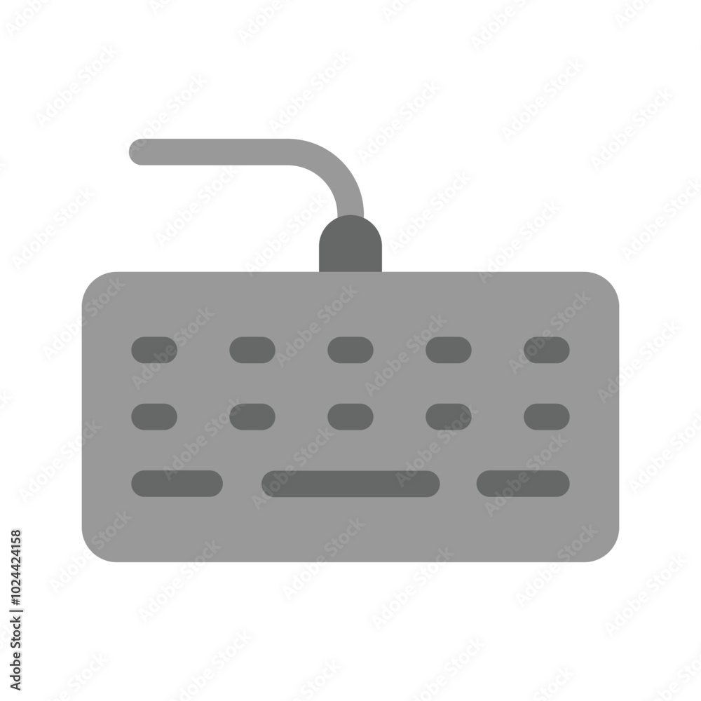 A simple keyboard icon representing typing, input, or computer usage A simple keyboard icon representing typing, input, or computer usage