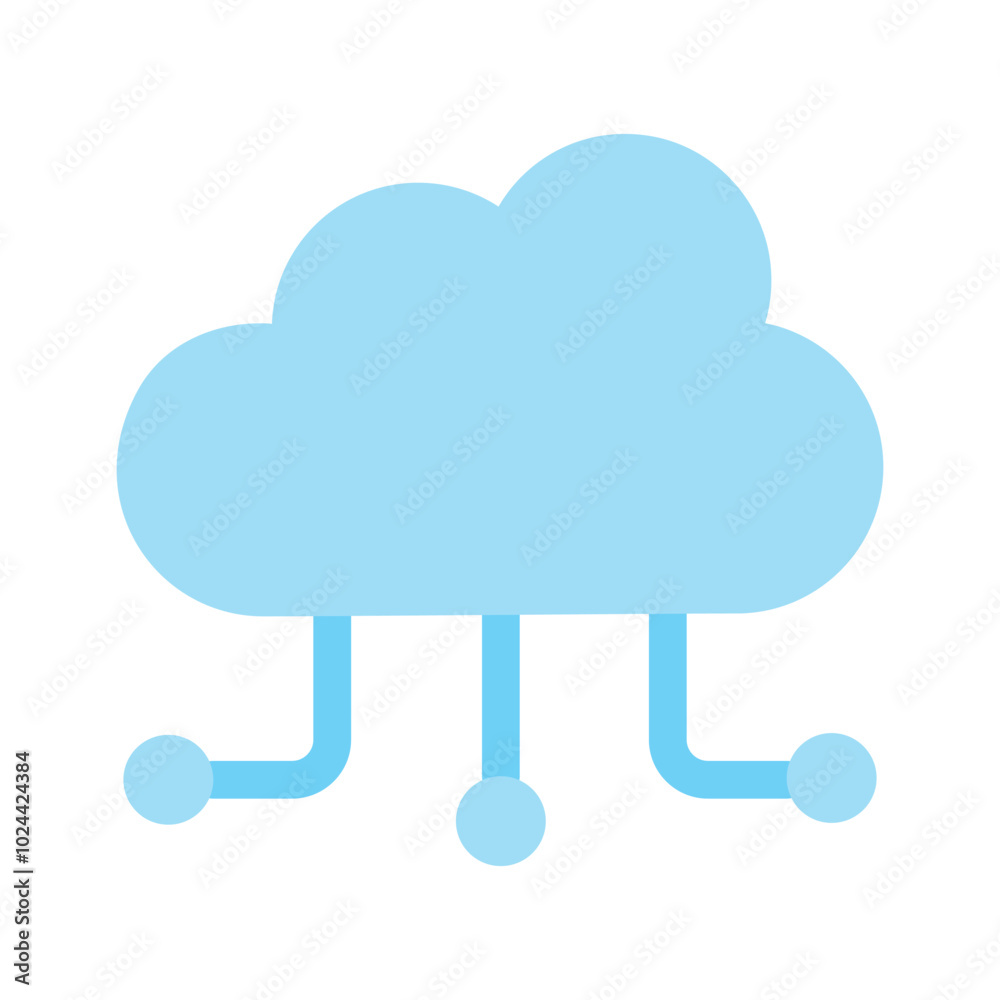 Get this creative icon of cloud network in trendy style Get this creative icon of cloud network in trendy style