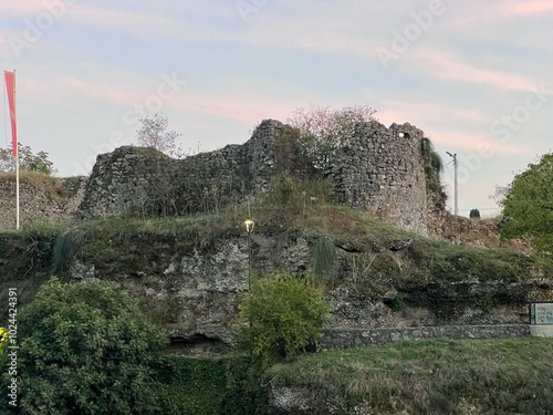 PODGORICA, MONTENEGRO - September 2024: Ribnica fortress Podgorica at sunset, Montenegro photo