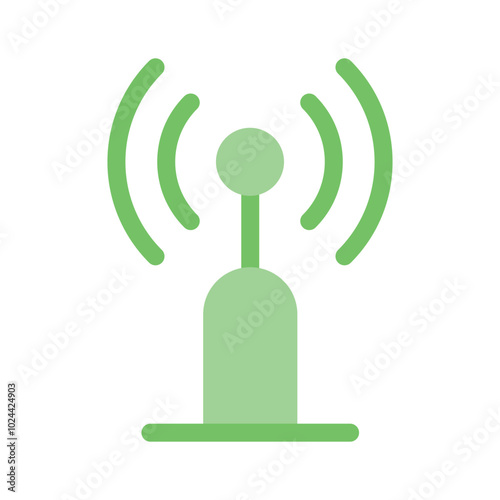 A broadband network antenna icon design, premium vector