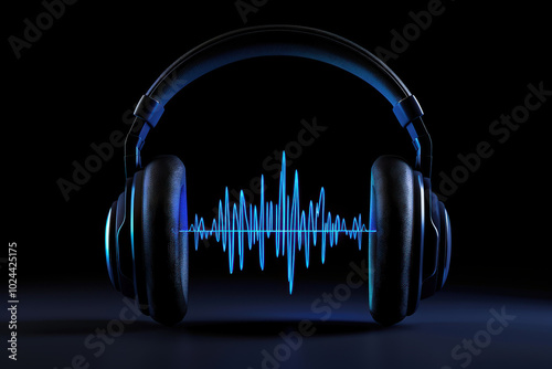 Audio Waveform Headphones: Immersive Sound Experience 