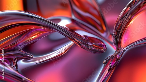 Abstract background with flowing red and purple liquid.