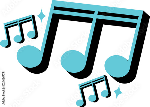 Retro Musical Notes