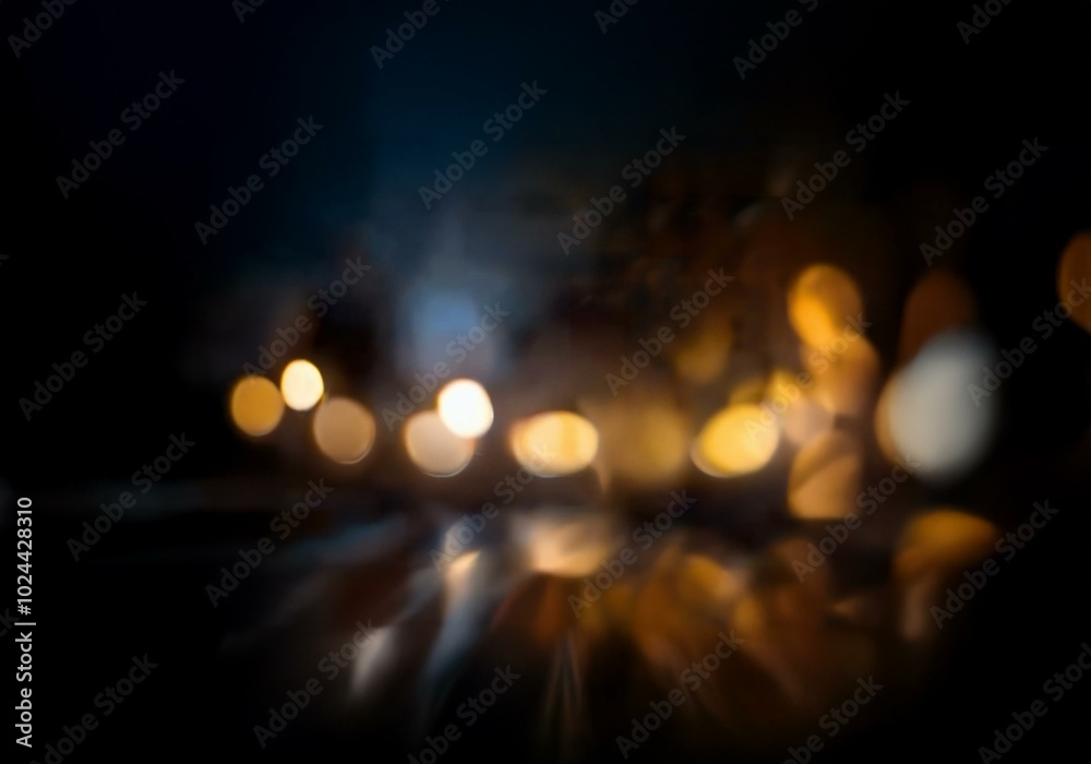 Blurred background of golden lights. Blurred background of golden lights.