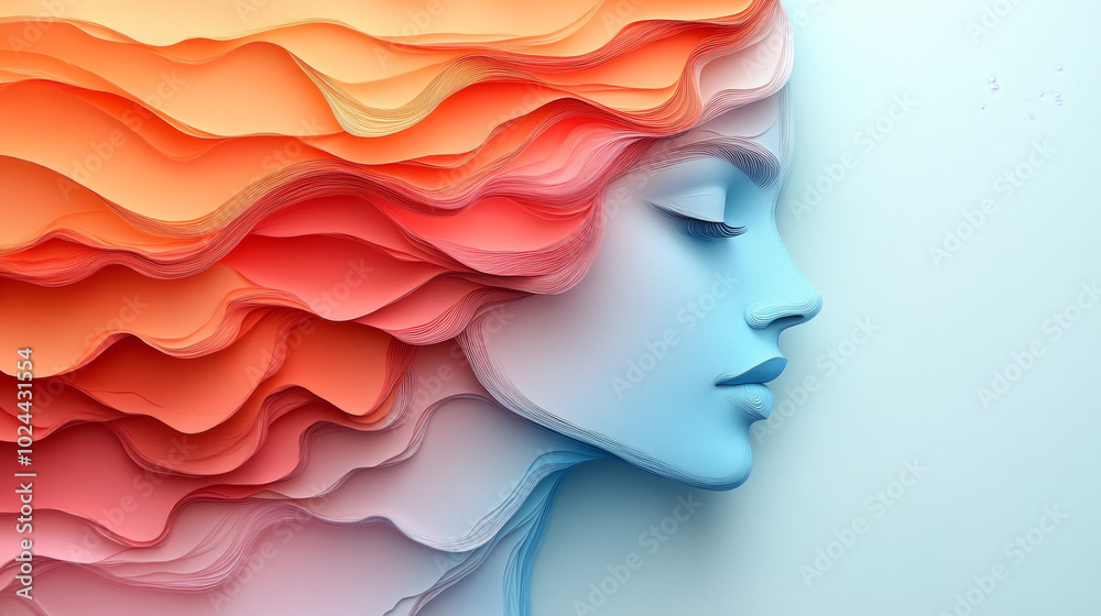 Abstract Portrait of Beautiful Fashion Model in Low Resolution Abstract Portrait of Beautiful Fashion Model in Low Resolution