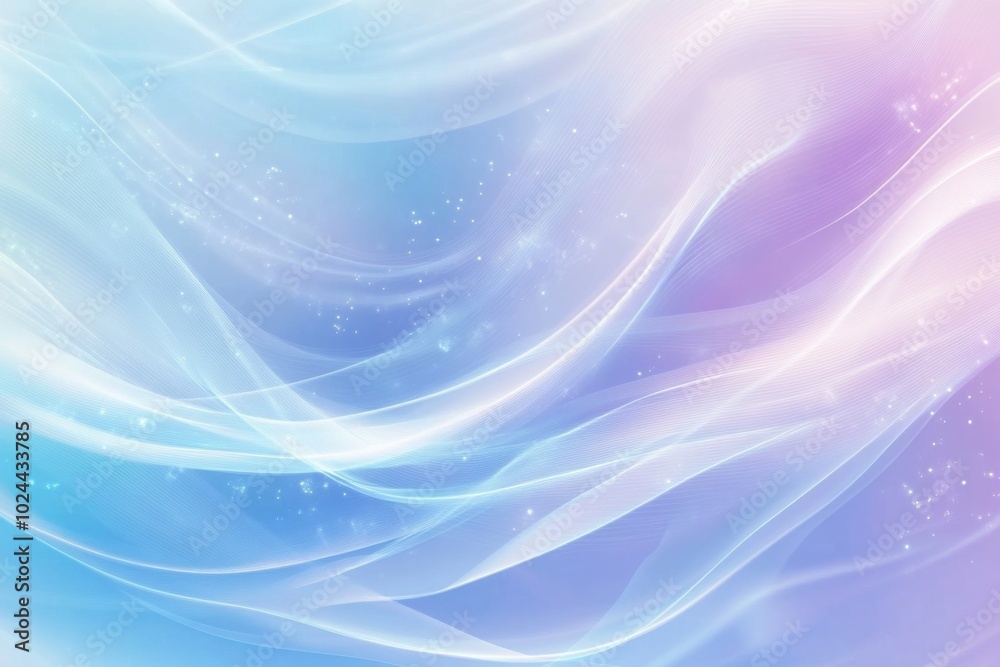 Soft blue and purple waves create serene abstract background, evoking sense of calm and tranquility. gentle light rays enhance ethereal quality of design Soft blue and purple waves create serene abstract background, evoking sense of calm and tranquility. gentle light rays enhance ethereal quality of design