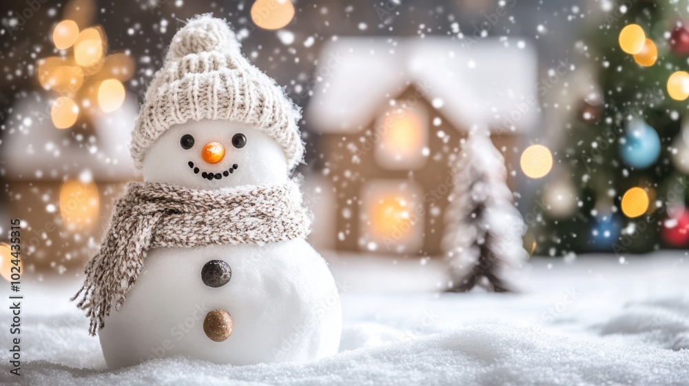 Obraz premium The Charming Snowman Delight