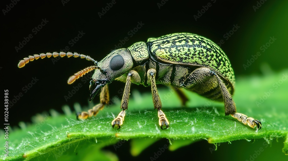 An elegant and minimalistic icon of a weevil (Curculionidae), showcasing its distinctive elongated snout and robust body. This vector illustration captures the intricate details of the insect's featur An elegant and minimalistic icon of a weevil (Curculionidae), showcasing its distinctive elongated snout and robust body. This vector illustration captures the intricate details of the insect's featur