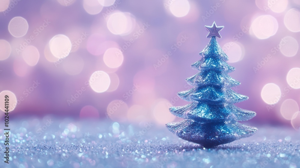 The Shimmering Blue Christmas Tree The Shimmering Blue Christmas Tree