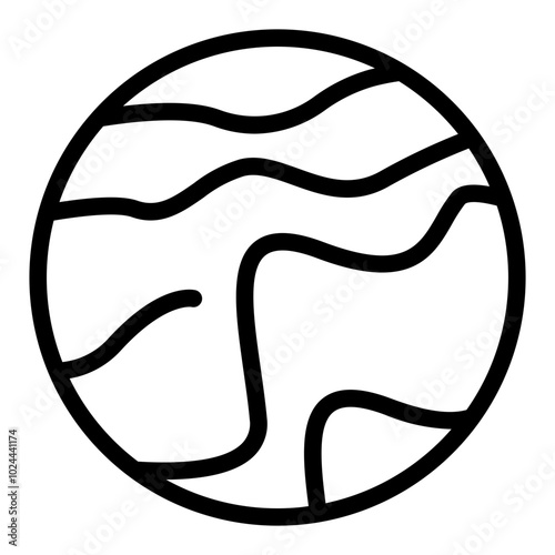pluto icon line style