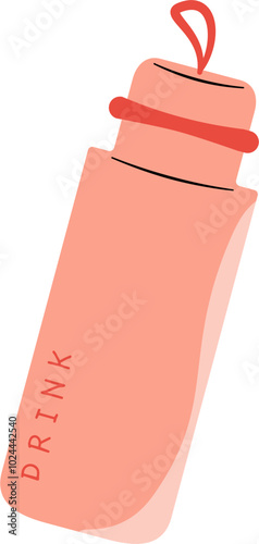 Drink water bottle illustration vector