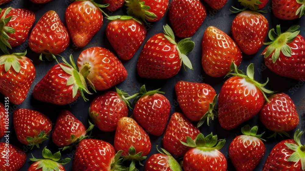 strawberries in the market