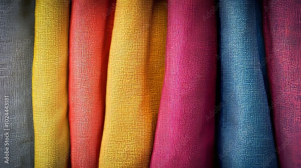 Vertical photo of textured colorful fabric Vertical photo of textured colorful fabric