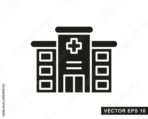 Hospital line icon. Hospital icon logo