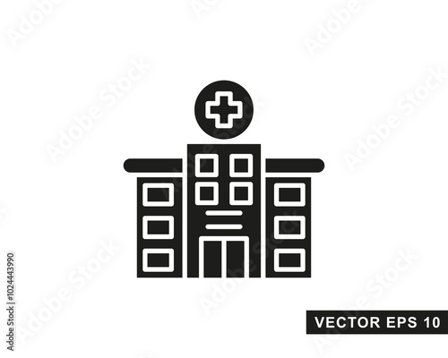 Hospital line icon. Hospital icon logo