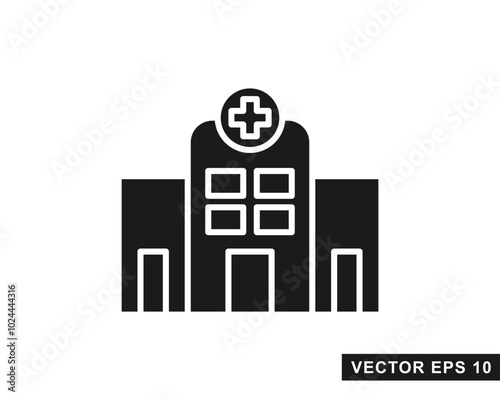 Hospital line icon. Hospital icon logo