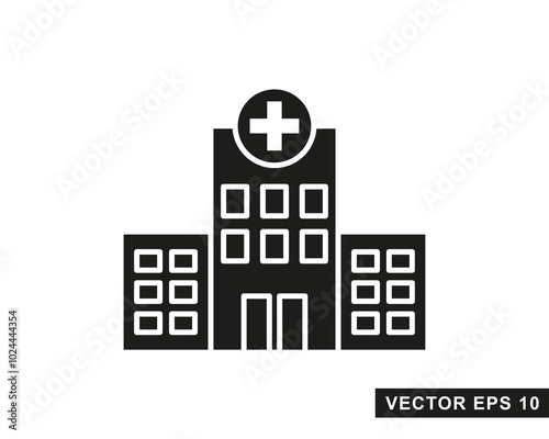 Hospital line icon. Hospital icon logo