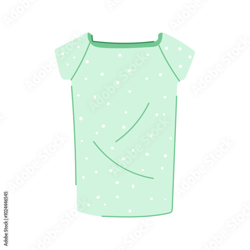 comfort hospital gown patient cartoon. fabric hygiene, reusable surgery, examination privacy comfort hospital gown patient sign. isolated symbol vector illustration