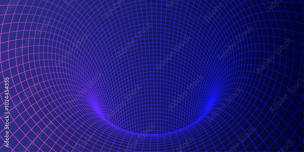 Fototapeta premium Technological background. Abstract tunnel. Futuristic technology concept. Vector illustration .