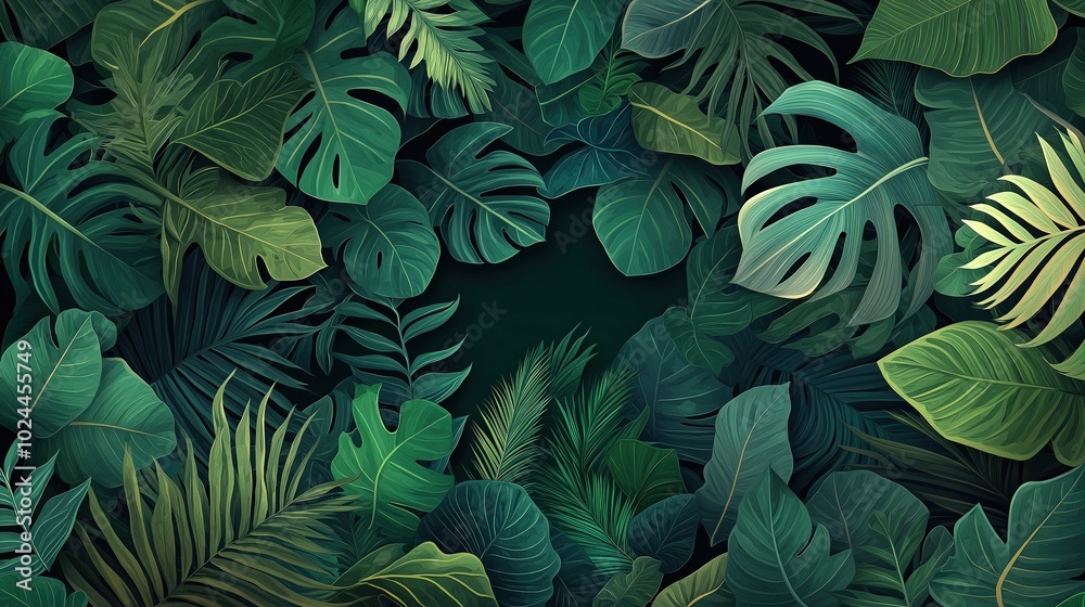 Lush Green Leaf Background Lush Green Leaf Background