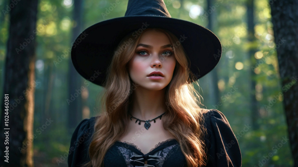 A Modern Witch Embraces Halloween in Style. A Modern Witch Embraces Halloween in Style.