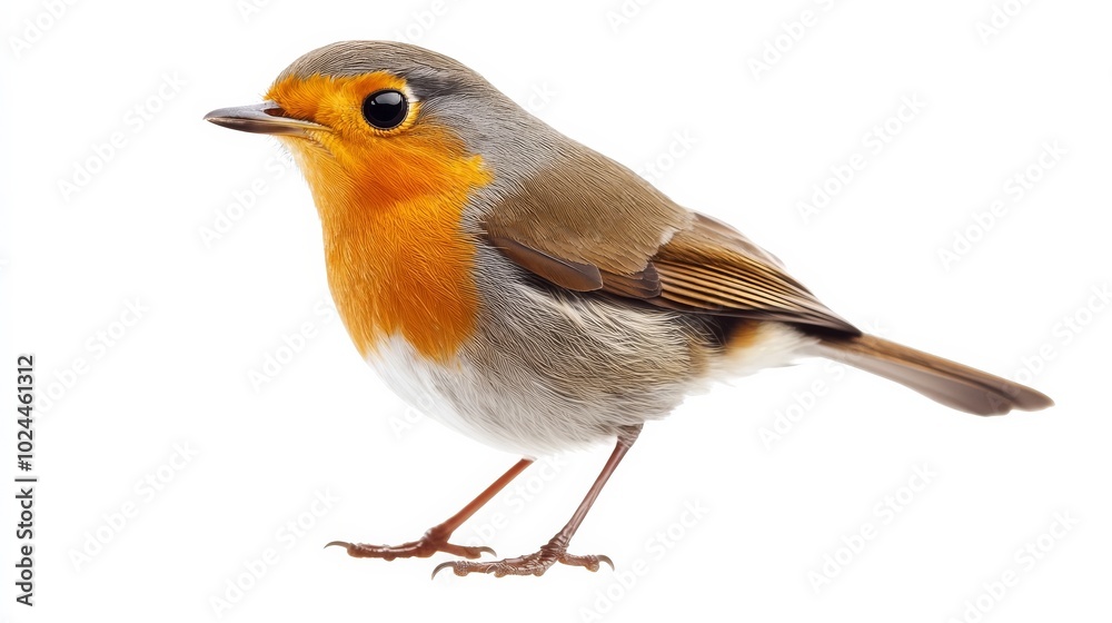 Fototapeta premium White, Euro Robin