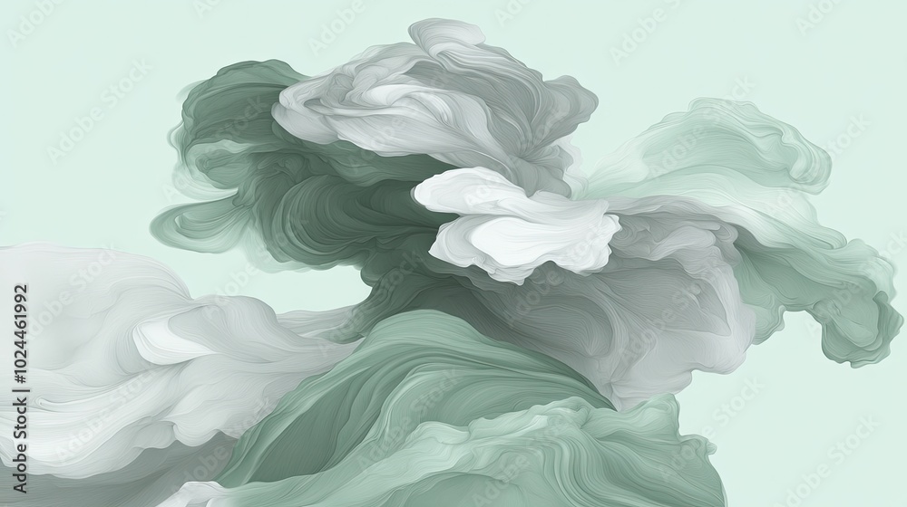 Fluid water flow in one color, with abstract waves and gentle curves, representing the peaceful movement of liquid in a minimalist design. Fluid water flow in one color, with abstract waves and gentle curves, representing the peaceful movement of liquid in a minimalist design.