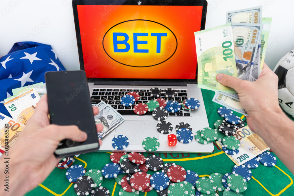 Online Casino Luck Concept Online Casino Luck Concept