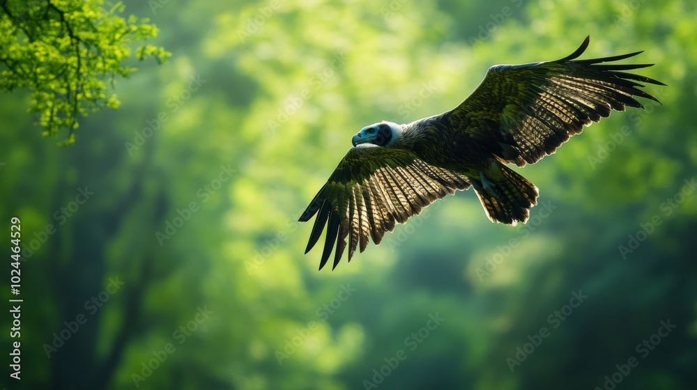 Naklejka premium Flying Vulture.