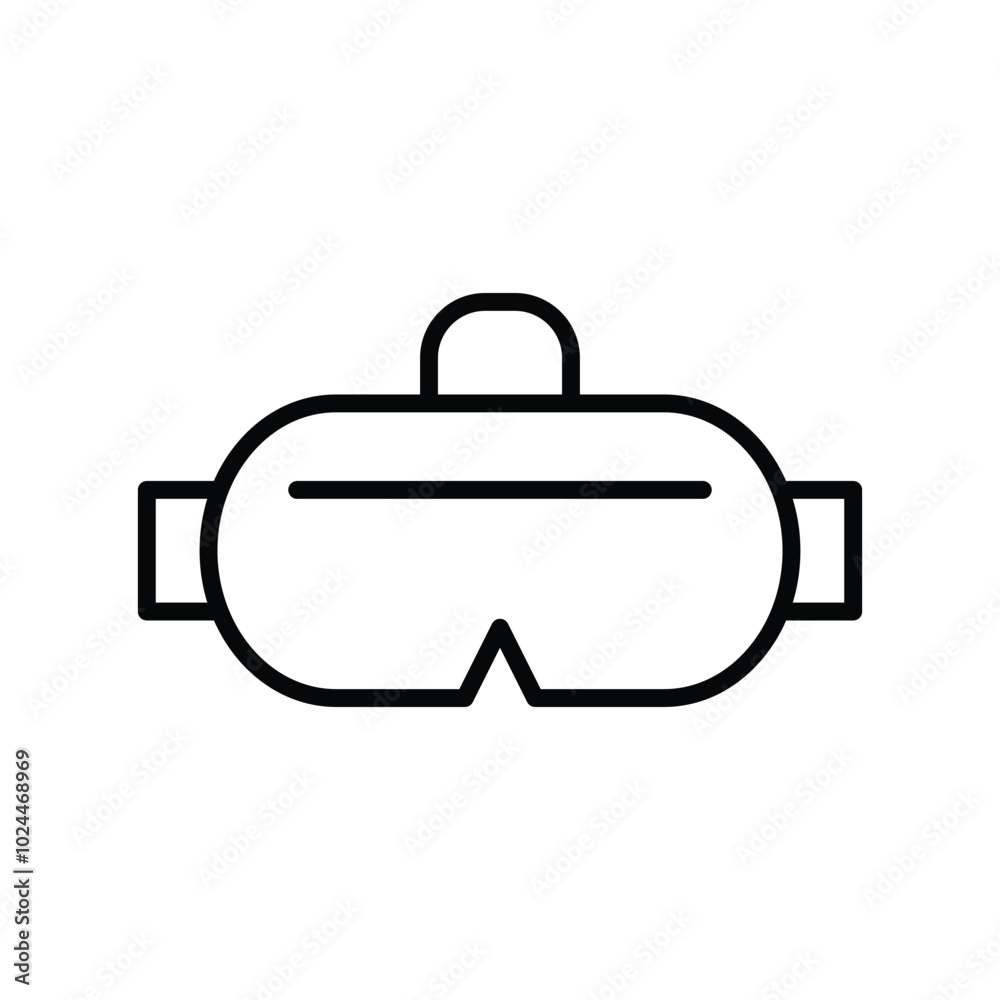 VR icon logo design template isolated illustration VR icon logo design template isolated illustration